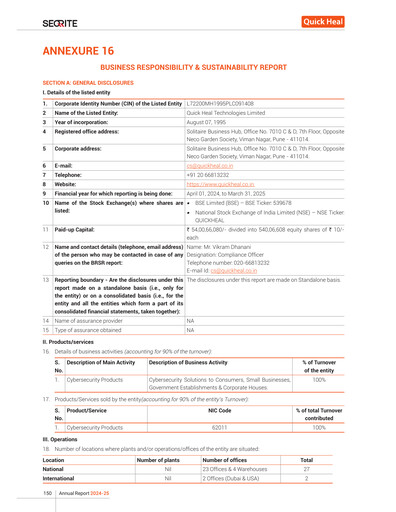Thumbnail Quick Heal
 ESG Report 2024-2025