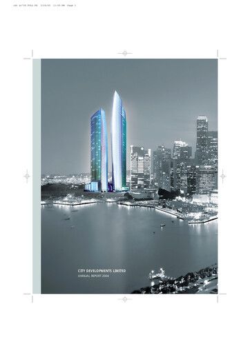 Thumbnail City Developments Annual Report 2004