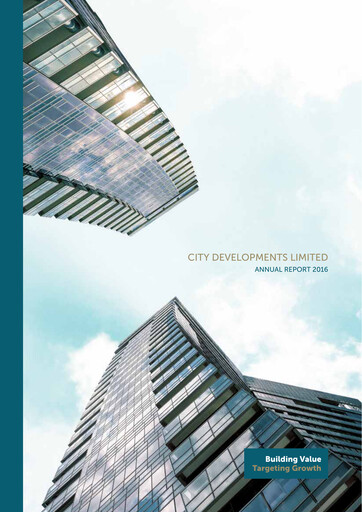 Thumbnail City Developments Annual Report 2016