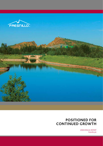 Thumbnail Fresnillo Annual Report 2008
