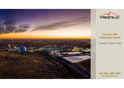 Thumbnail Fresnillo Financial Statement fy2019