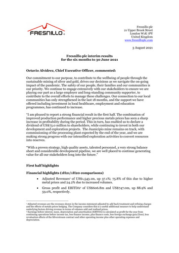 Thumbnail Fresnillo Half-year Report 2021-h1