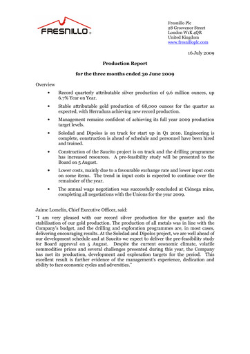 Thumbnail Fresnillo Quarterly Report 2009-q2