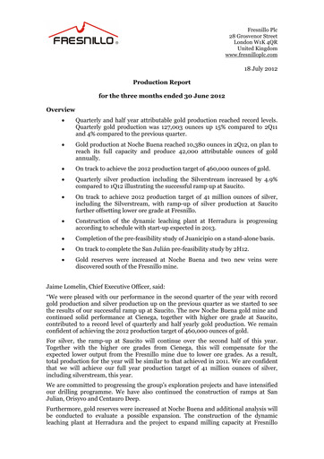 Thumbnail Fresnillo Quarterly Report 2012-q2