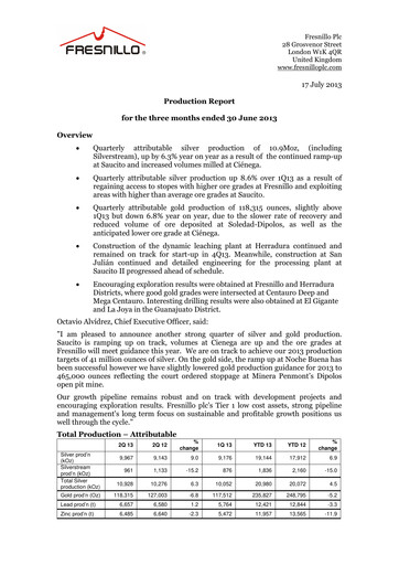 Thumbnail Fresnillo Quarterly Report 2013-q2
