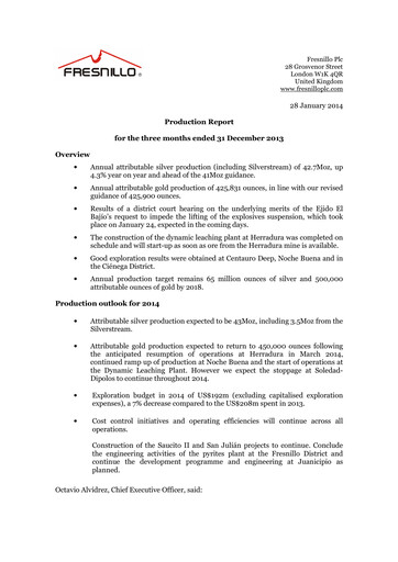 Thumbnail Fresnillo Quarterly Report 2013-q4