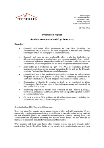 Thumbnail Fresnillo Quarterly Report 2014-q2