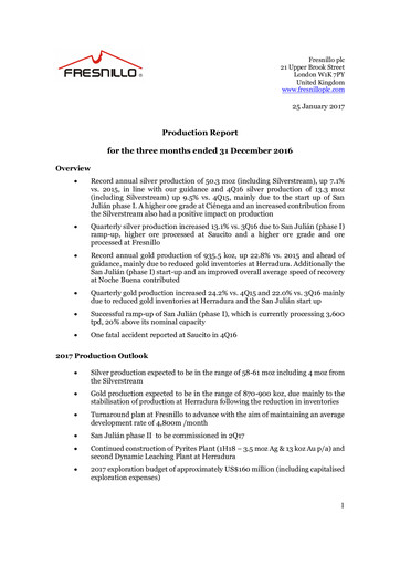 Thumbnail Fresnillo Quarterly Report 2016-q4
