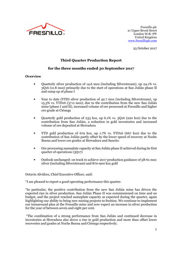 Thumbnail Fresnillo Quarterly Report 2017-q3