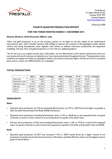 Thumbnail Fresnillo Quarterly Report 2019-q4
