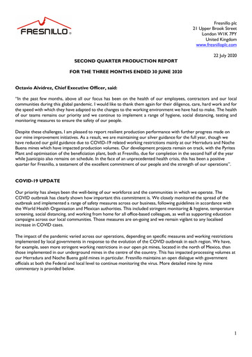 Thumbnail Fresnillo Quarterly Report 2020-q2