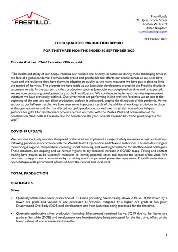 Thumbnail Fresnillo Quarterly Report 2020-q3