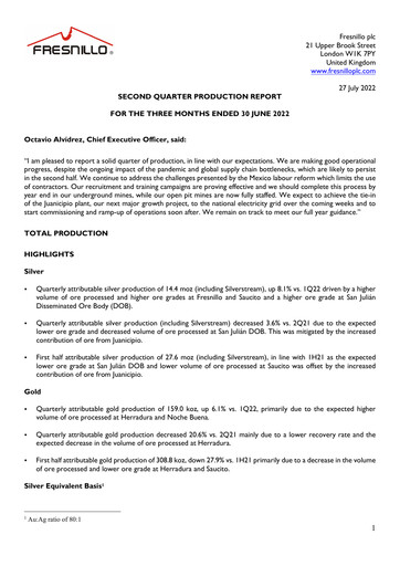 Thumbnail Fresnillo Quarterly Report 2022-q2