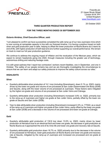 Thumbnail Fresnillo Quarterly Report 2023-q3