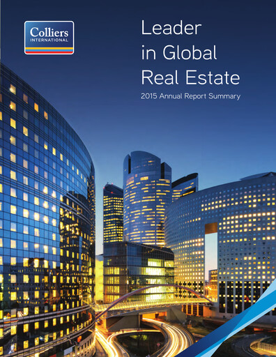 Thumbnail Colliers International Annual Report 2015