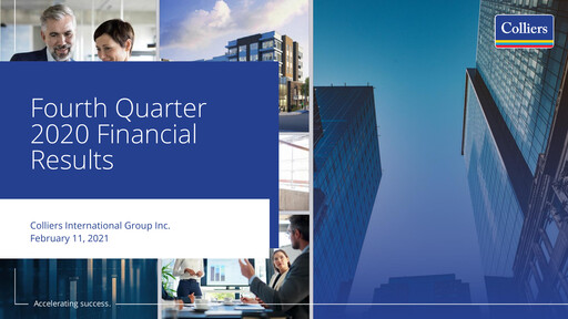 Miniature Colliers International Bilan financier 2020