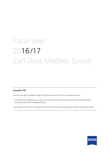 Thumbnail Carl Zeiss Meditec
 Annual Report 2016-2017