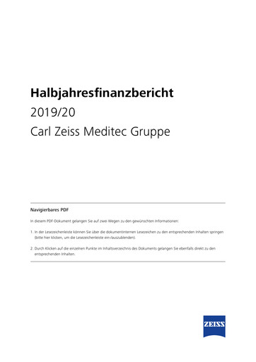 Thumbnail Carl Zeiss Meditec
 Half-year Report 2019-2020