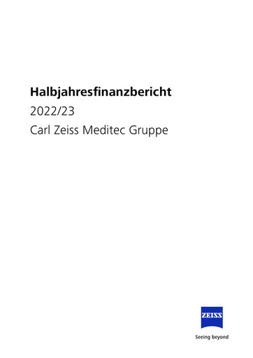 Thumbnail Carl Zeiss Meditec
 Half-year Report 2022-2023