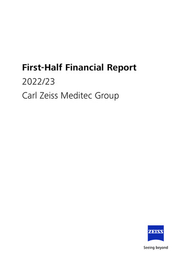 Vorschaubild Carl Zeiss Meditec
 Halbjahresbericht 2022-2023