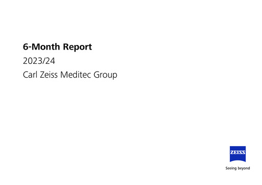 Vorschaubild Carl Zeiss Meditec
 Halbjahresbericht 2023-2024