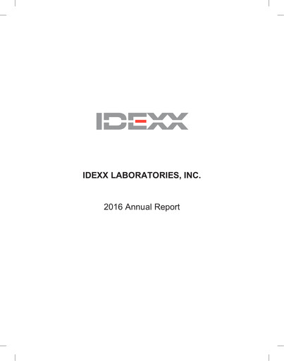 Thumbnail IDEXX Laboratories Annual Report 2016