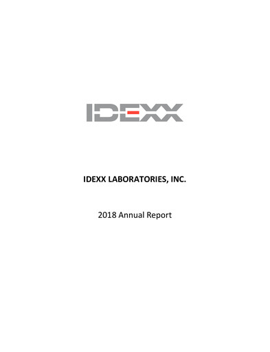 Thumbnail IDEXX Laboratories Annual Report 2018
