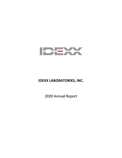 Thumbnail IDEXX Laboratories Annual Report 2020