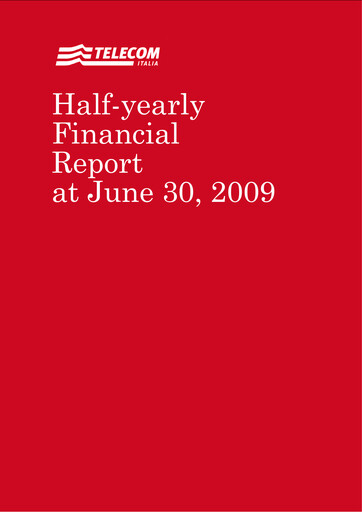 Thumbnail Telecom Italia
 Financial Report 2009-h1