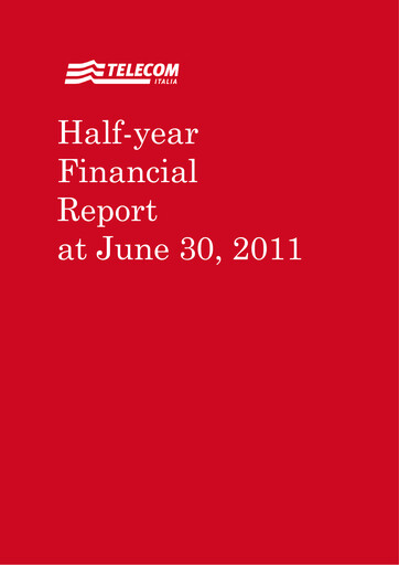 Thumbnail Telecom Italia
 Financial Report 2011-h1