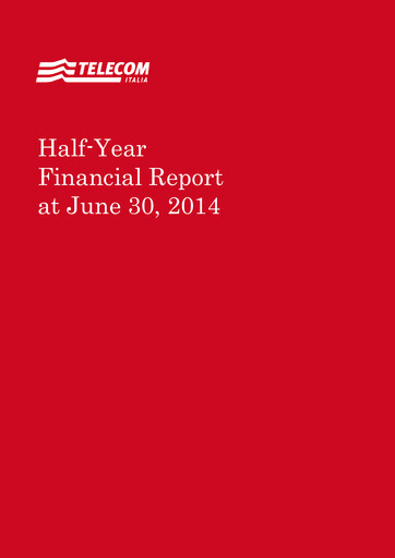 Thumbnail Telecom Italia
 Financial Report 2014-h1