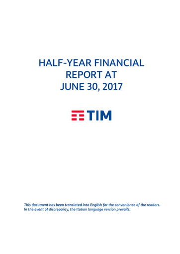 Thumbnail Telecom Italia
 Financial Report 2017-h1