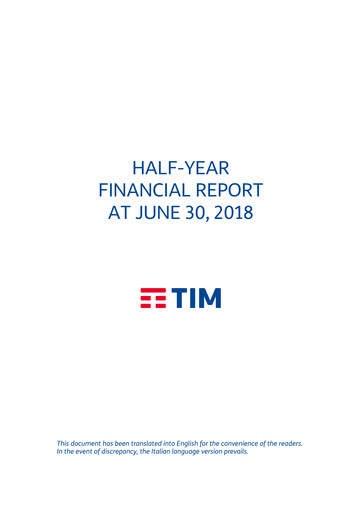 Thumbnail Telecom Italia
 Financial Report 2018-h1