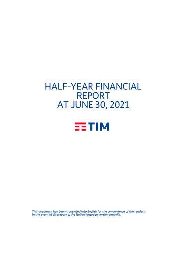 Thumbnail Telecom Italia
 Financial Report 2021-h1