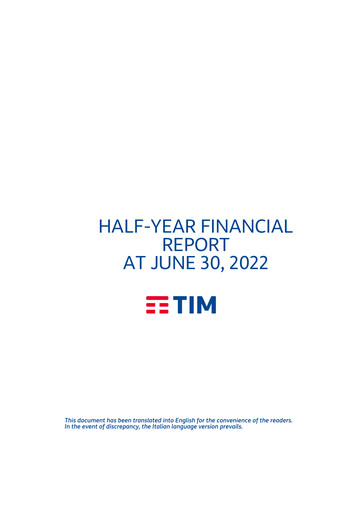Thumbnail Telecom Italia
 Financial Report 2022-h1