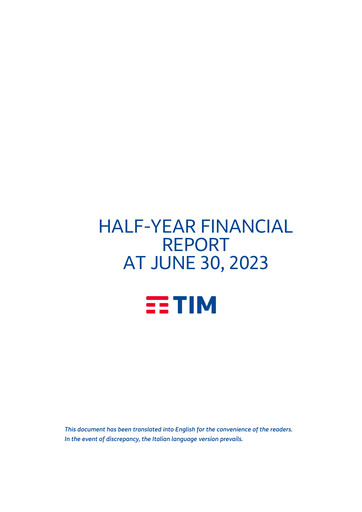 Thumbnail Telecom Italia
 Financial Report 2023-h1