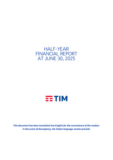 Thumbnail Telecom Italia
 Financial Report 2025-h1