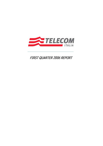Thumbnail Telecom Italia
 Quarterly Report 2006-q1
