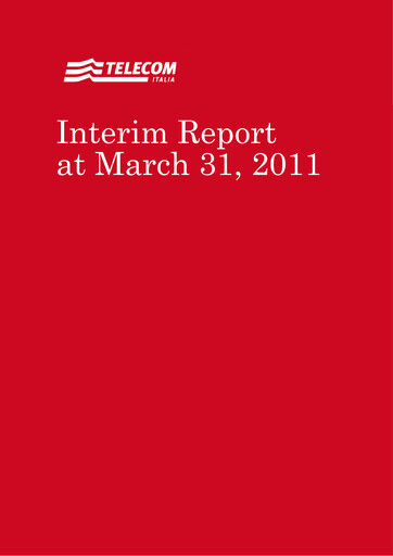Thumbnail Telecom Italia
 Quarterly Report 2011-q1