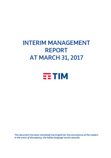 Thumbnail Telecom Italia
 Quarterly Report 2017-q1