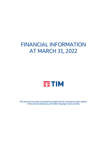Thumbnail Telecom Italia
 Quarterly Report 2022-q1
