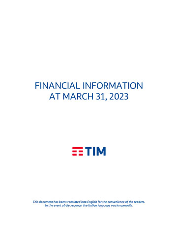 Thumbnail Telecom Italia
 Quarterly Report 2023-q1