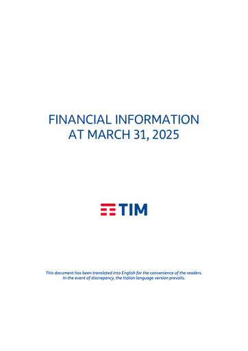 Thumbnail Telecom Italia
 Quarterly Report 2025-q1