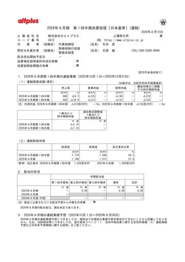 Thumbnail AltPlus Quarterly Report 2026-q1