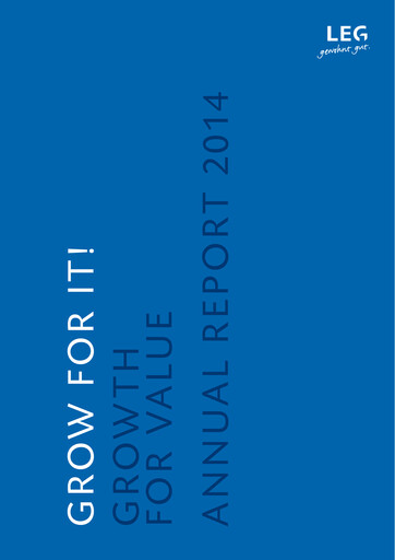 Thumbnail LEG Immobilien
 Annual Report 2014