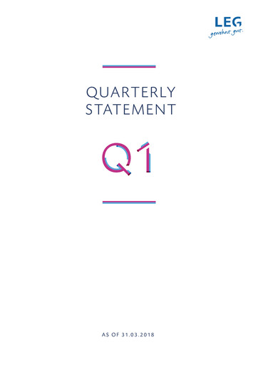 Vorschaubild LEG Immobilien
 Quartalsbericht 2018-q1