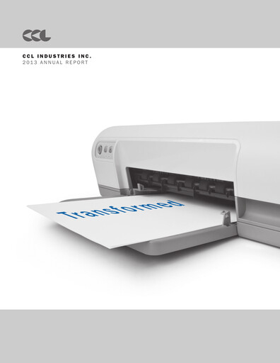 Thumbnail CCL Industries Annual Report 2013