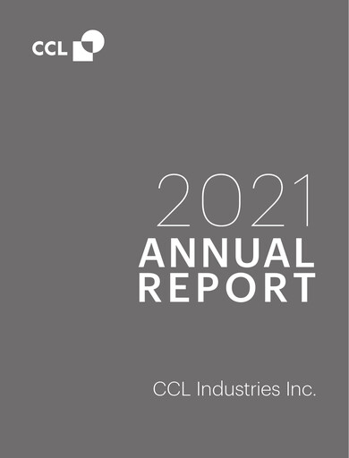Thumbnail CCL Industries Annual Report 2021