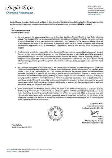 Thumbnail Dollar Industries Quarterly Report 2024-q2