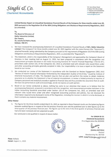 Thumbnail Dollar Industries Quarterly Report 2025-q1